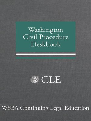 cover image of Washington Civil Procedure Deskbook, Volume 2